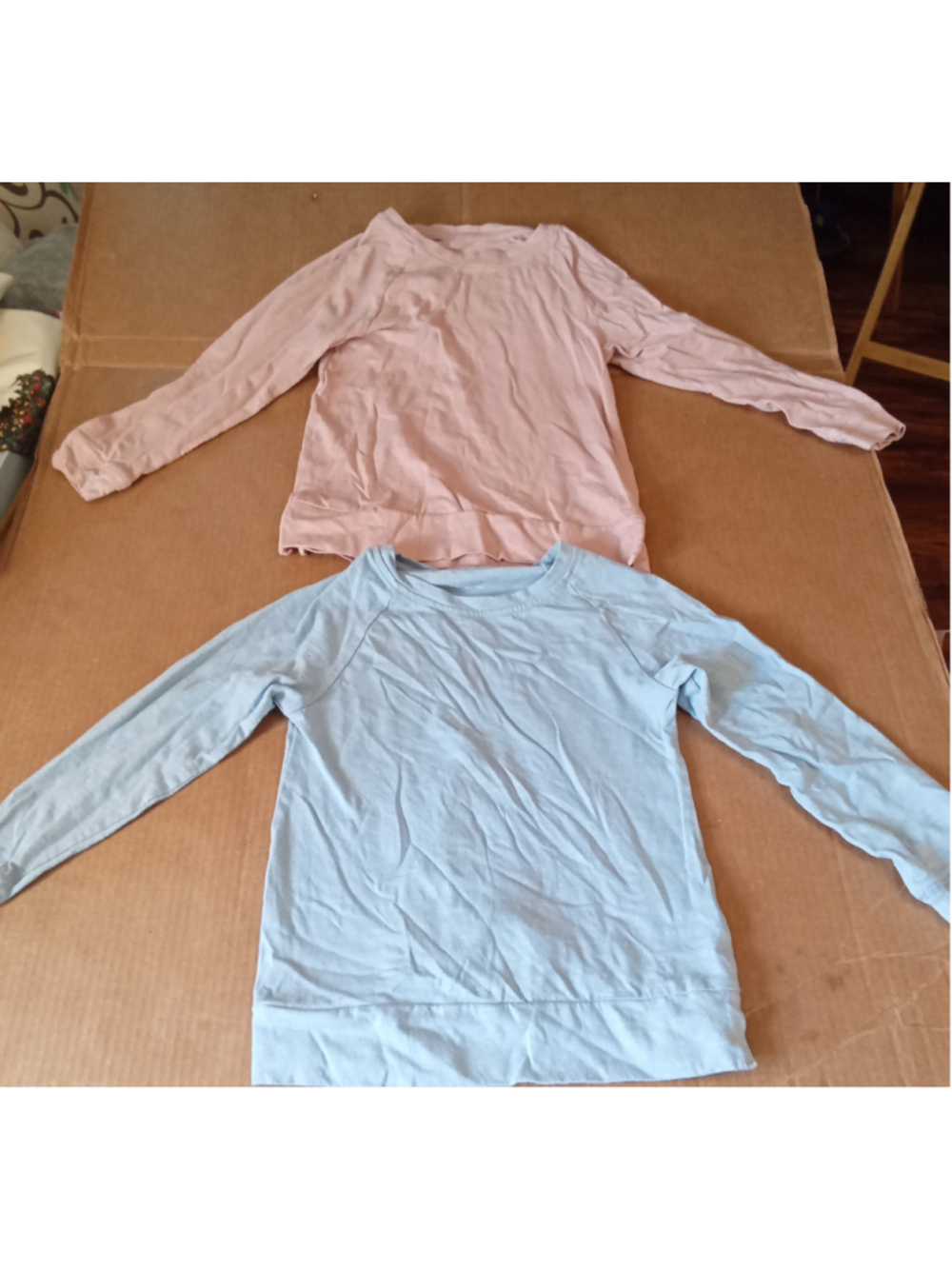 Quince Kids Long Sleeve Shirt Bundle Size 6 Pink & Blue
